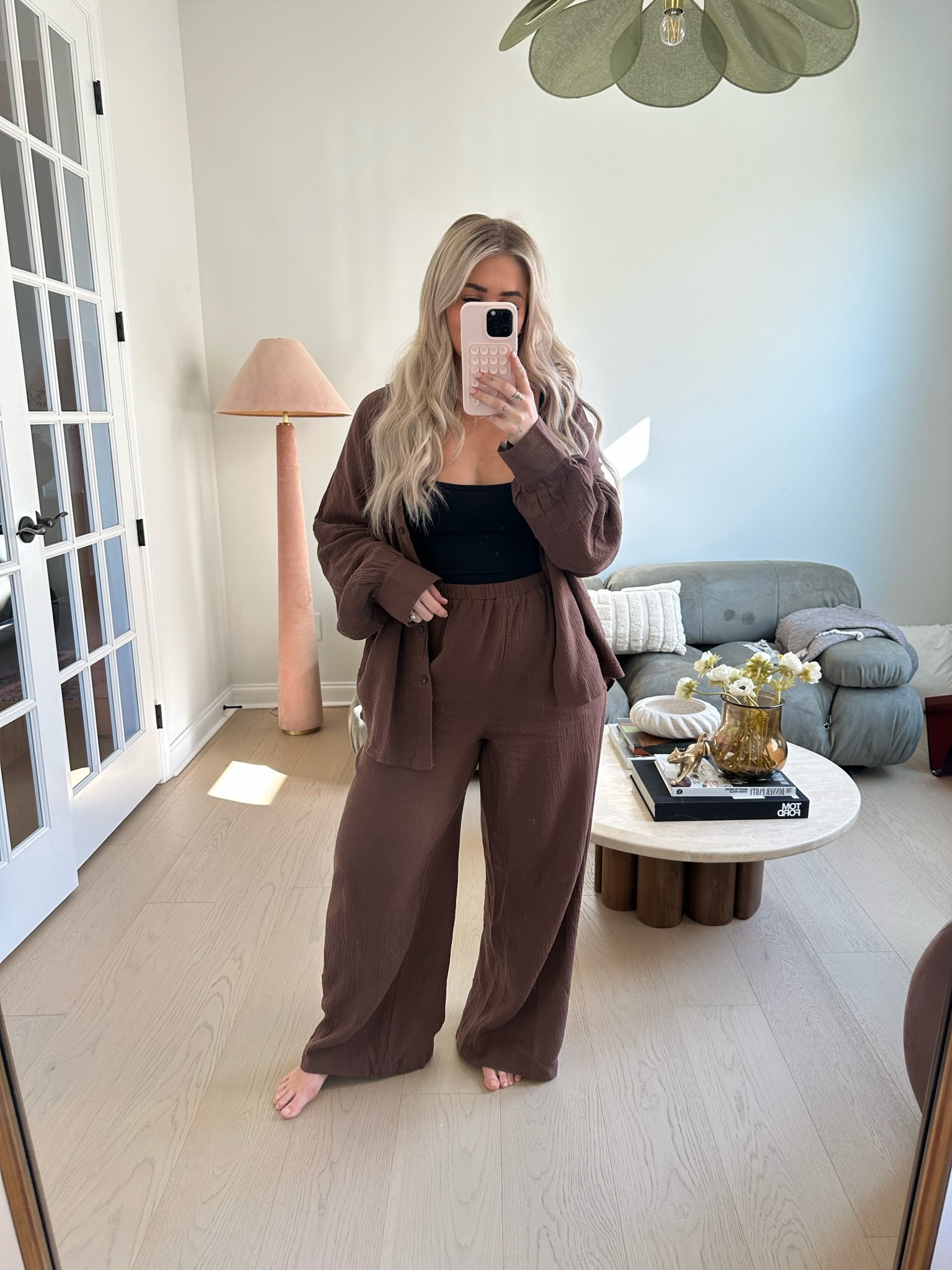 This Amazon set is perfect for a spring transition outfit🤎 I am in an XL #spring #amazon #set 

#LTKsalealert #LTKmidsize #LTKtravel