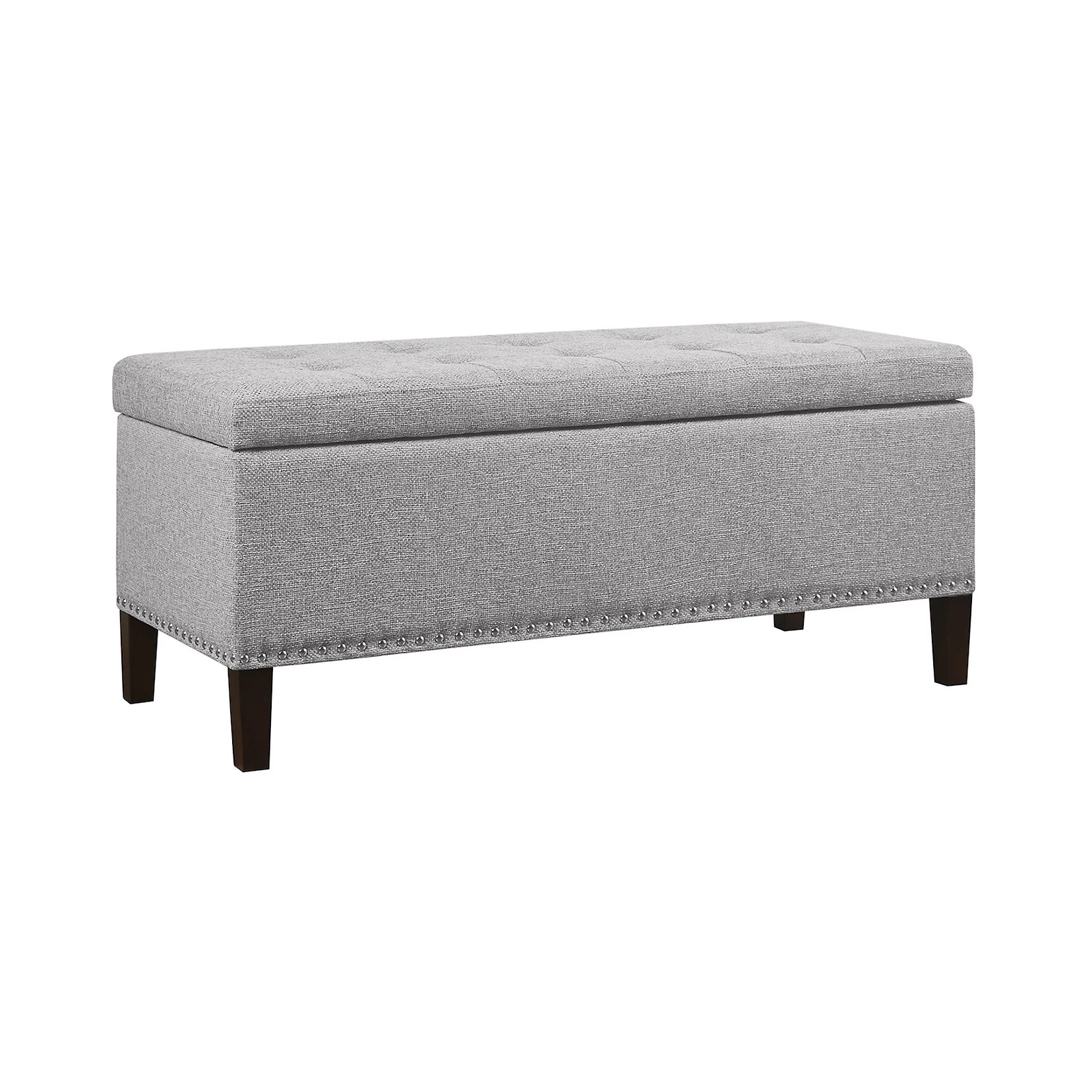 Madison Park Frances Storage Ottoman [color: Storm Fabric, size: None] | Kohl's