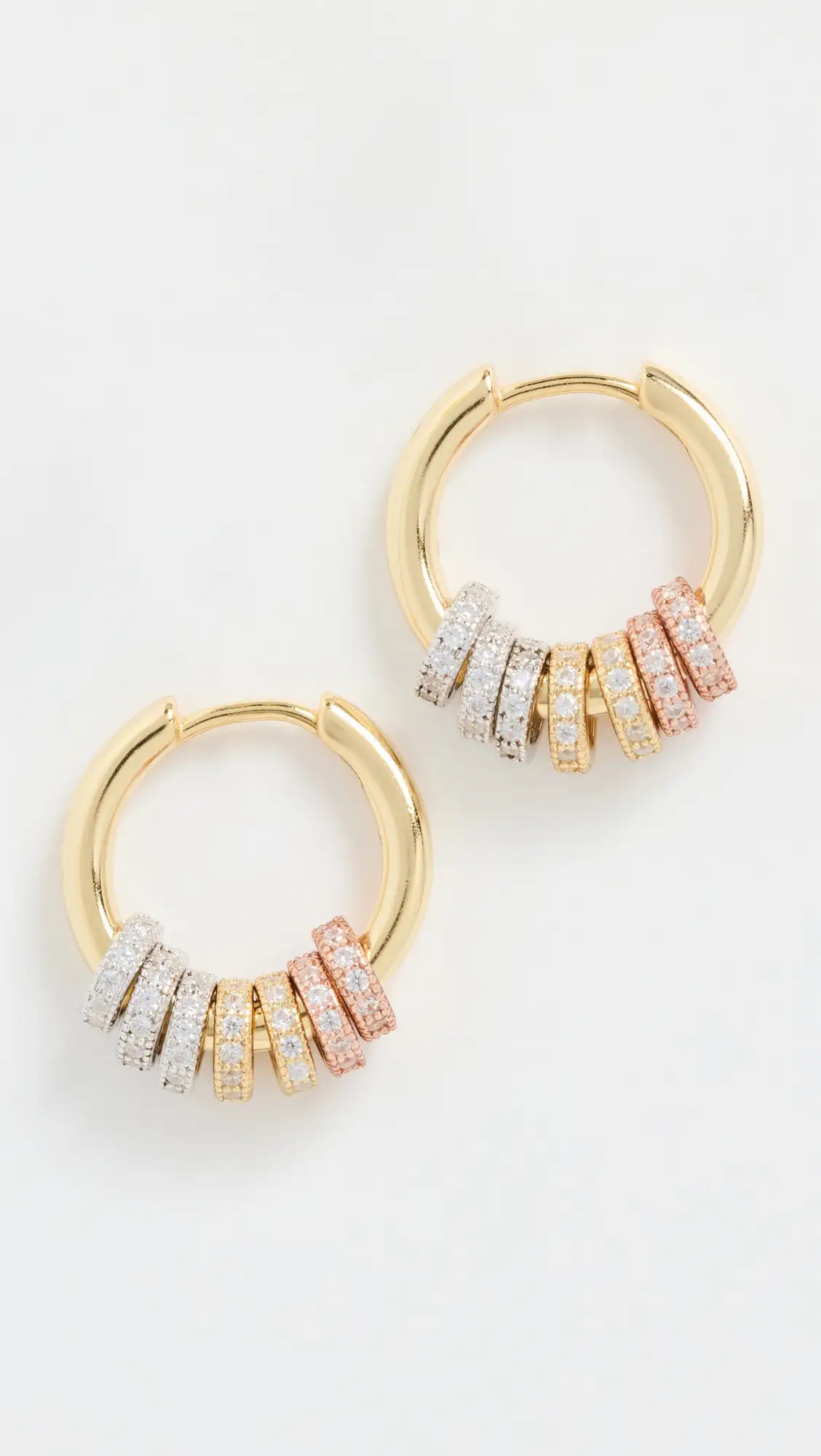 SHASHI Gaia Pave Hoops | Shopbop | Shopbop