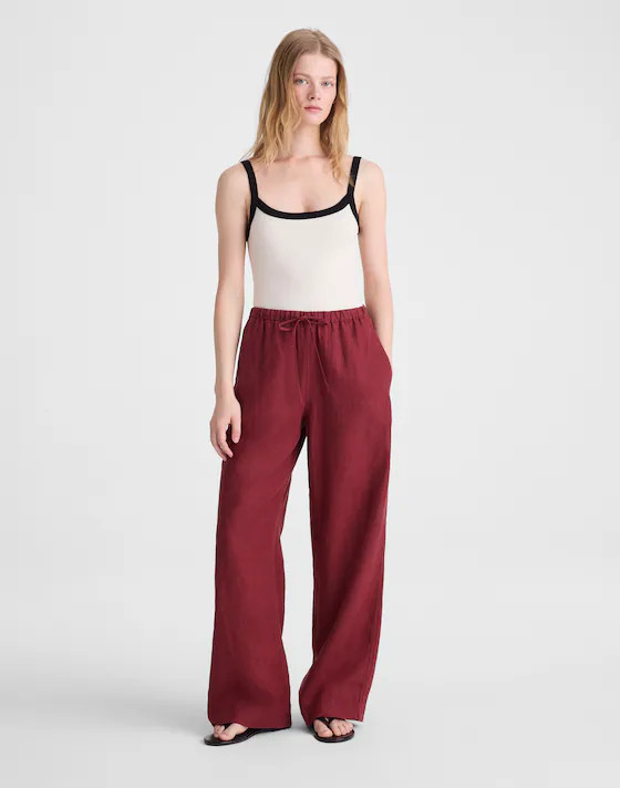 Pull-On Pants in 100% Linen | Madewell