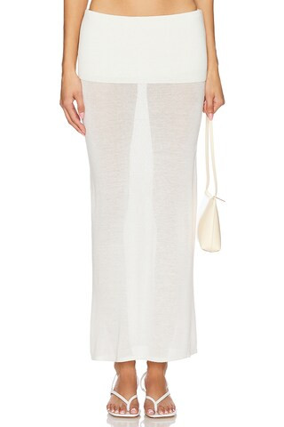 Geel Danni Skirt in White from Revolve.com | Revolve Clothing (Global)