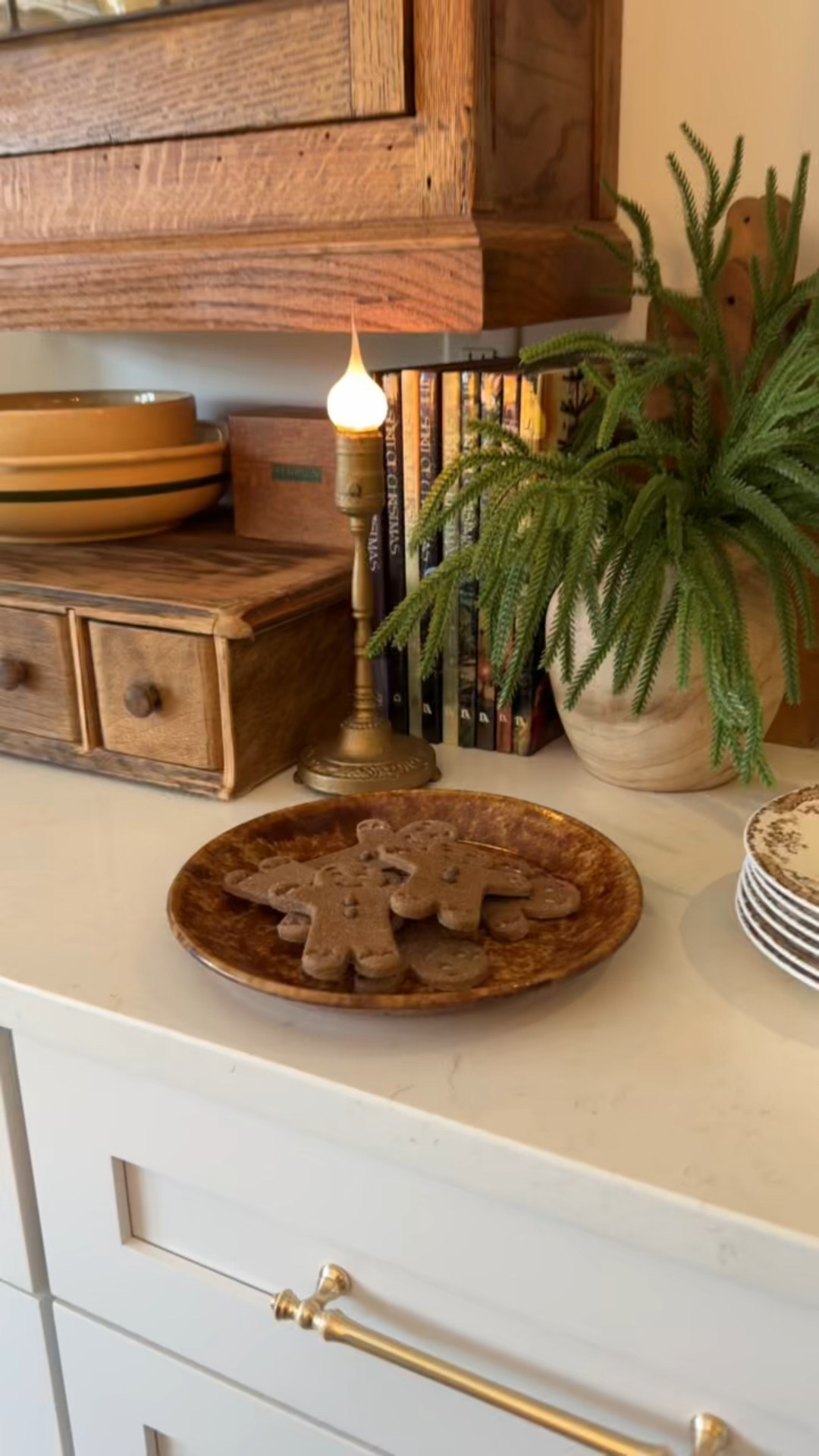 I switched out my faux pumpkin cookies with these faux gingerbread cookies. They are great quality and an excellent addition to our holiday home decor in the kitchen. 

#LTKHoliday #LTKSeasonal #LTKHome