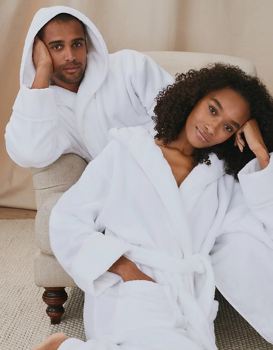 Unisex Hydrocotton Hooded Robe | The White Company (UK)