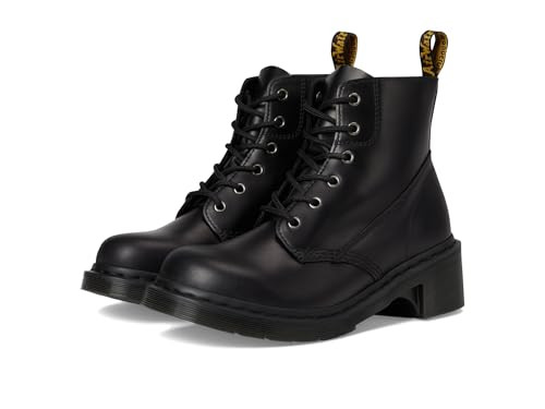 Amazon.com | Dr. Martens Women's Alderstone Lace-Up Heeled Boot, Black Orleans, 6UK, 8 US Women |... | Amazon (US)