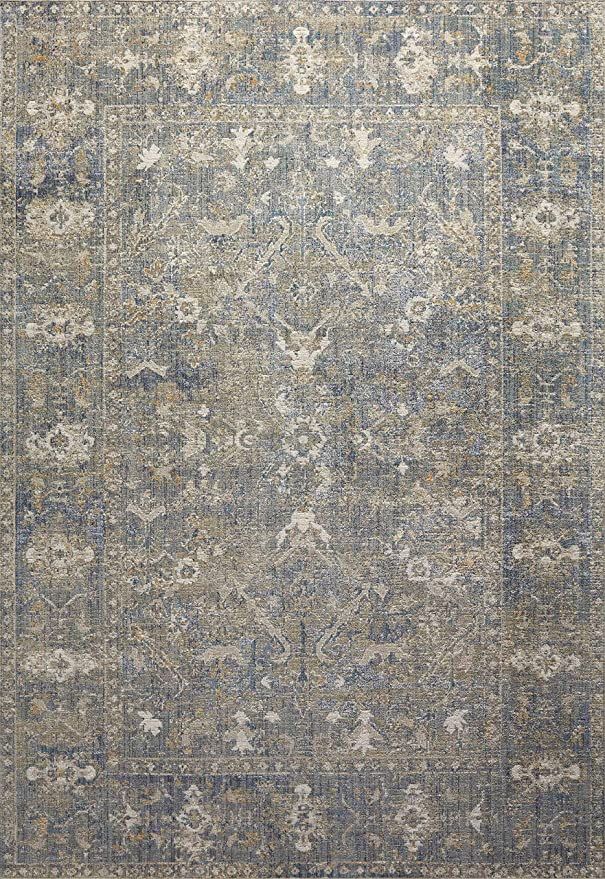 Chris Loves Julia x Loloi Rosemarie ROE-03 Sand / Lagoon Oriental Area Rug 9'-0" x 12'-0" | Amazon (US)