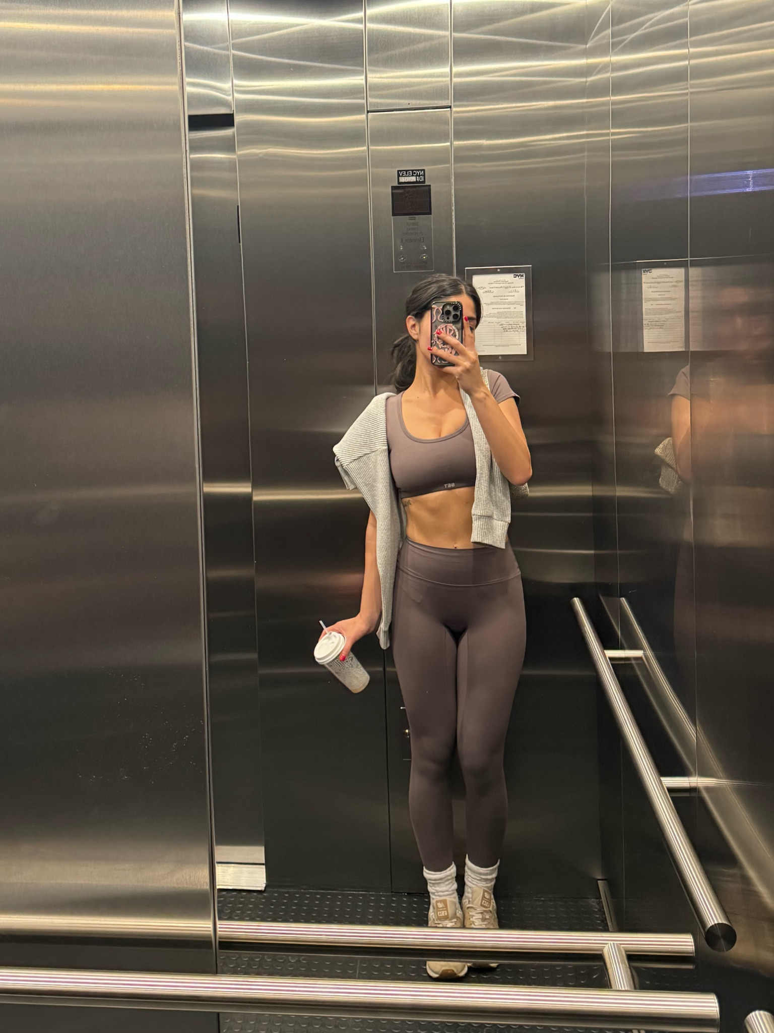 grey workout set 🏋🏻‍♀️ set active, sports bra, athletic wear, alo, 

#LTKActive