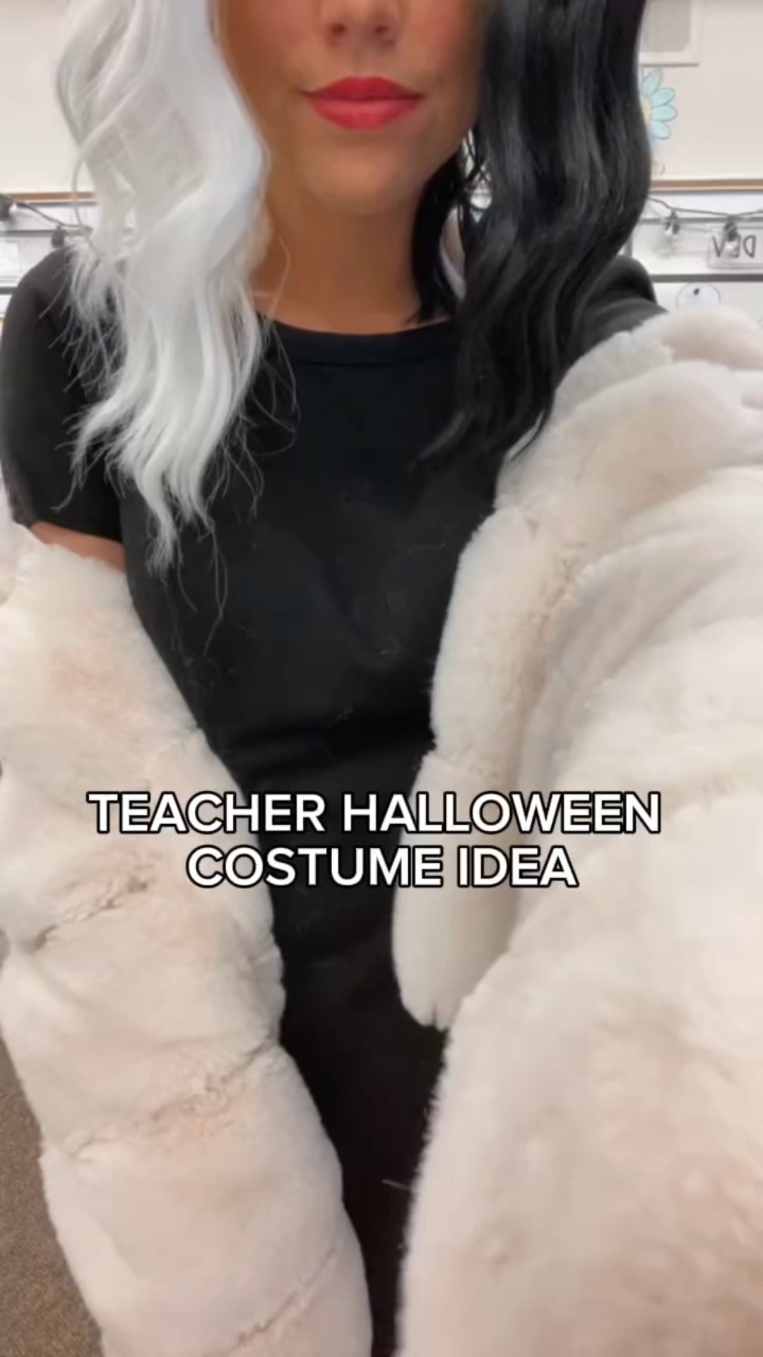 Cruella DeVil teacher Halloween costume! wore this three years ago and it was a hit since it’s so recognizable!!

| Halloween | Halloween costumes | teacher Halloween costume 


#LTKSeasonal #LTKHalloween #LTKWorkwear