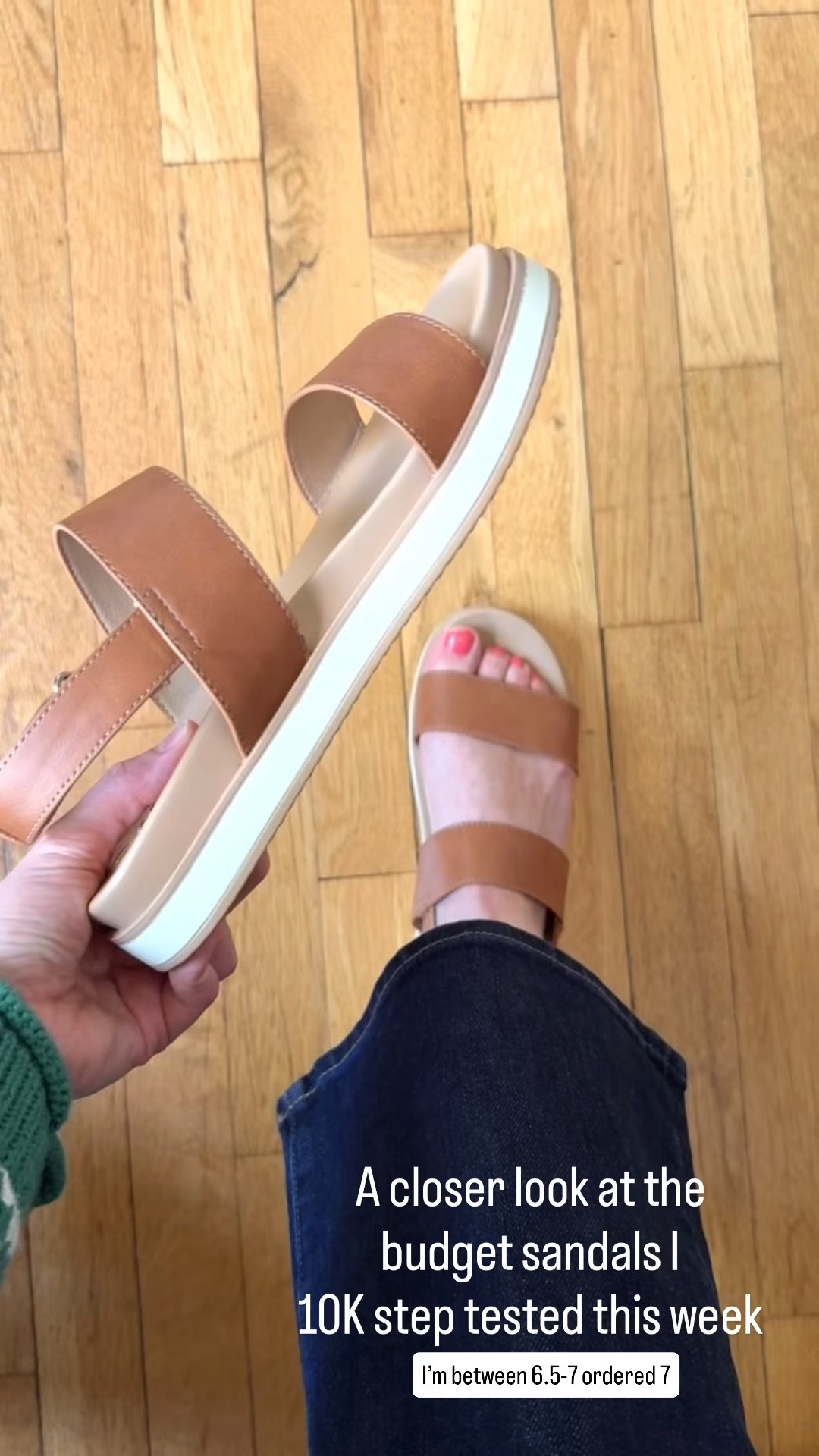 10k step tested budget sandals. Wearing 7. I’m usually 6.5-7. Sandals under $40 #amazonfashion Amazon sandals

#LTKSaleAlert