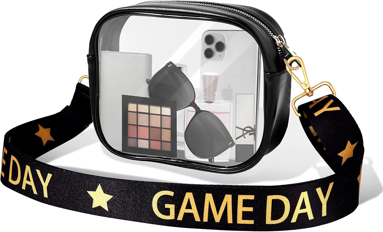 Clear Bag for Stadium Events Game Day Clear Purse Stadium Approved Football Crossbody Clear Bag f... | Amazon (US)