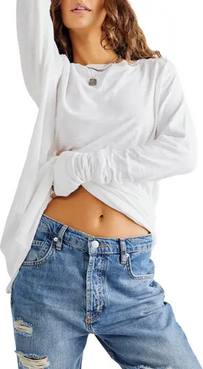 Free People We the Free Arden Extra Long Cotton Top | Nordstrom | Nordstrom