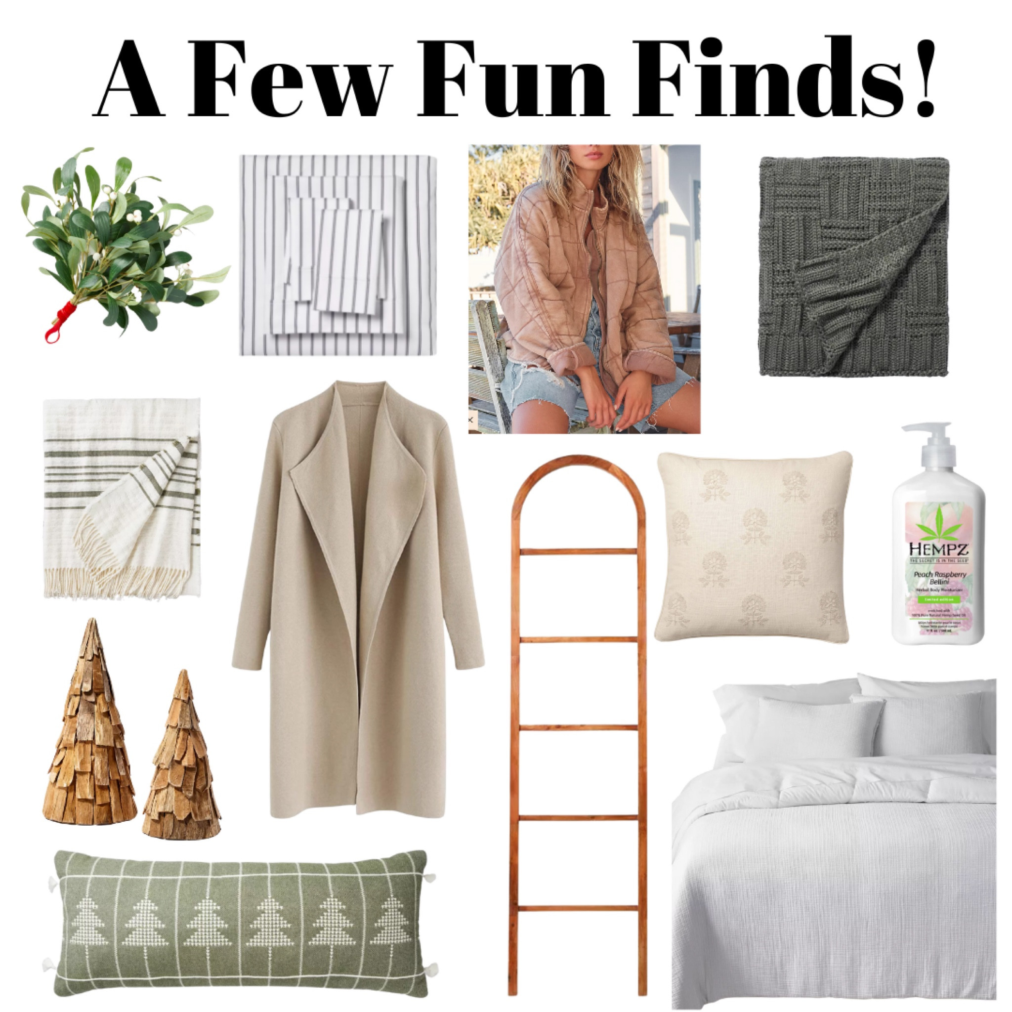 I am starting a new series called ‘A Few Fun Finds’! It should be a fun way to share things I discover and love💗. Here are some products I have  been loving the past few months. (The Christmas tree lumbar pillow is currently out of stock 😞. I will let you know when it comes back in stock.)

#LTKbeauty #LTKhome #LTKHoliday
