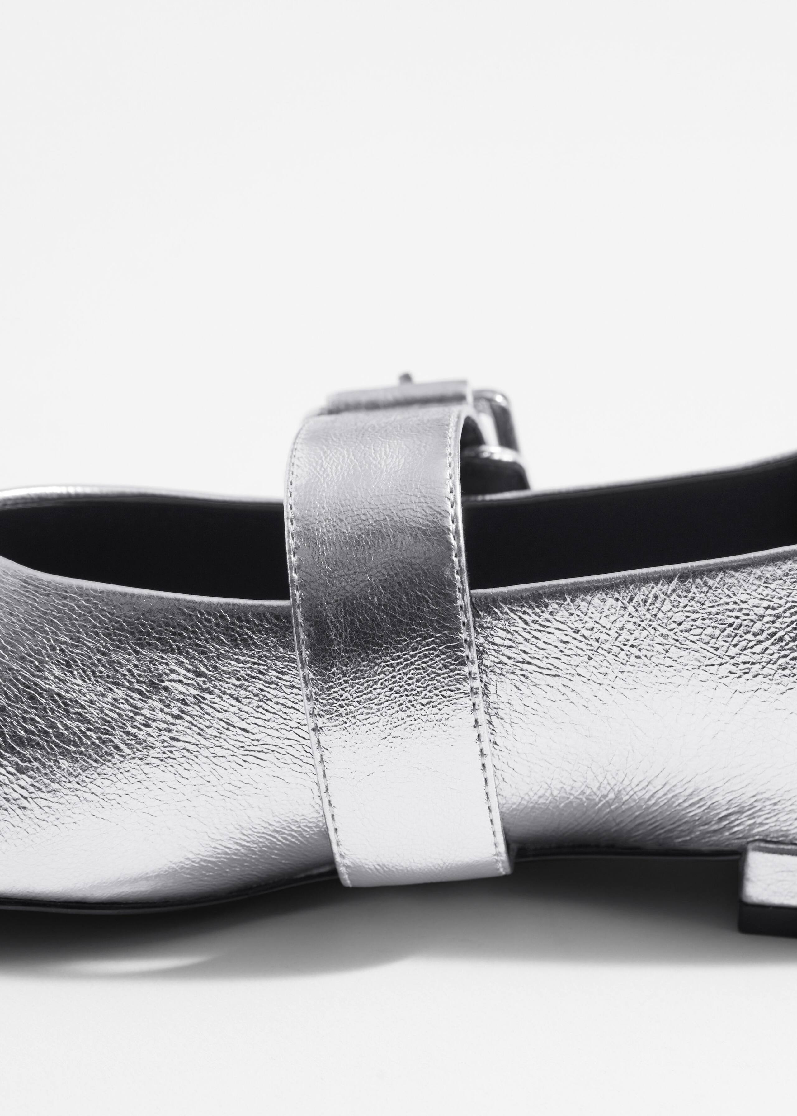 Buckled Leather Ballerinas - Silver - & Other Stories BE | & Other Stories EU