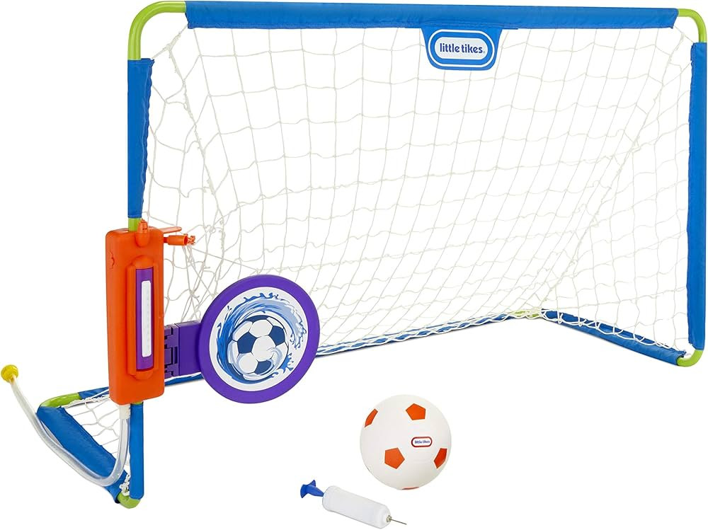 Little Tikes 2-in-1 Water Soccer/Football Sports Game with Net, Ball & Pump | Amazon (US)