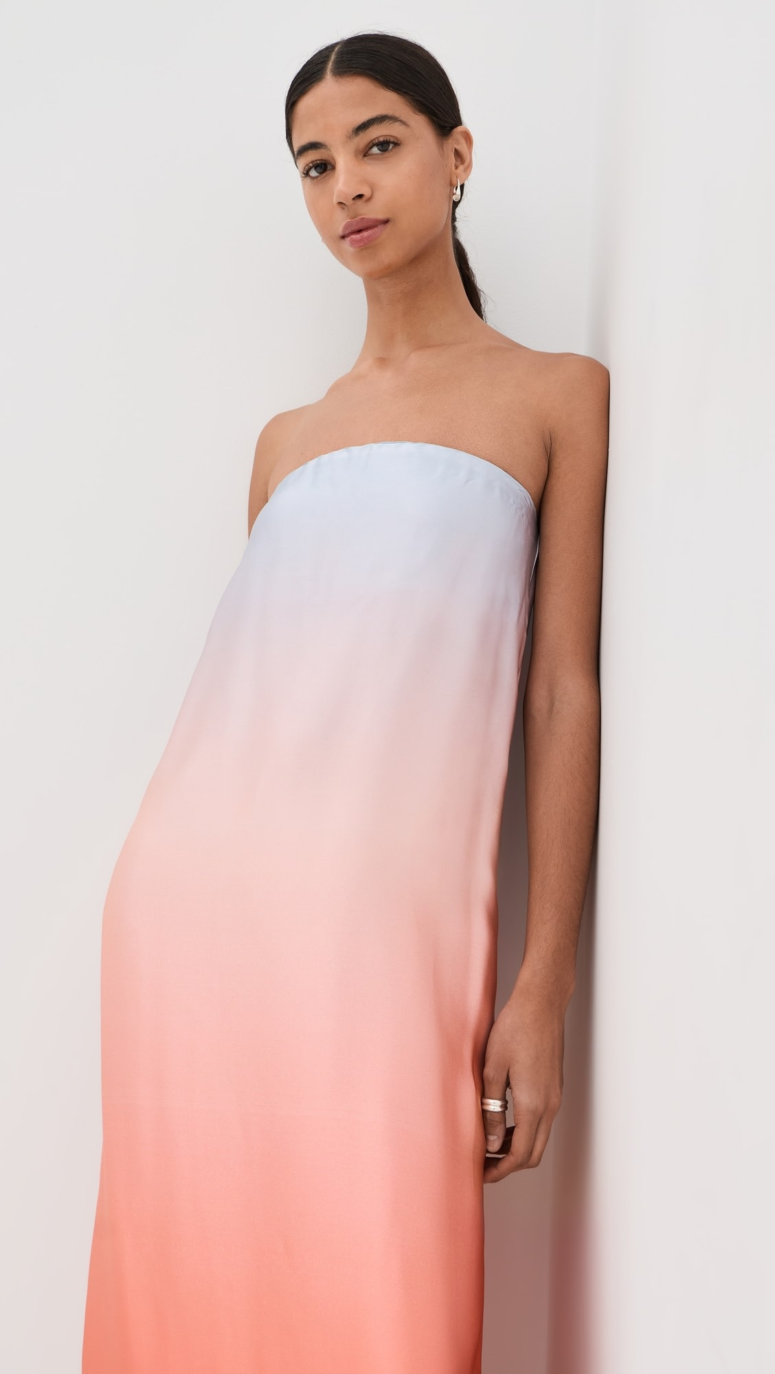 Arden Strapless Silk Ombre Maxi Dress | Shopbop