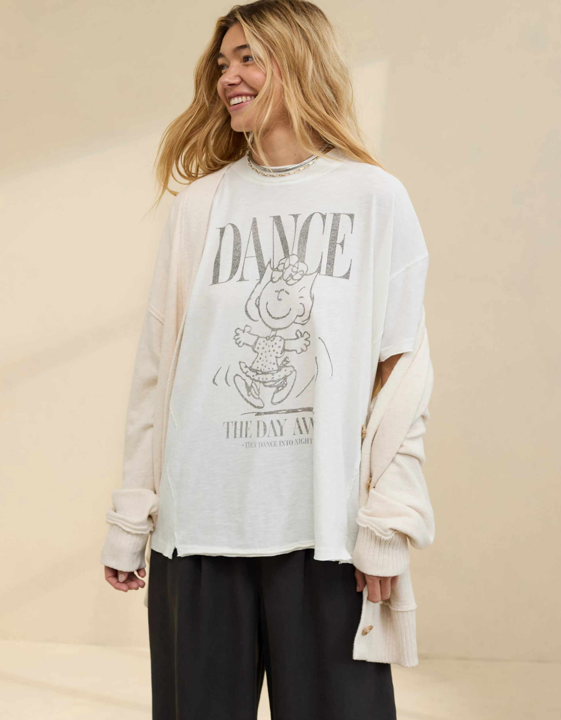 Aerie Oversized Graphic Boyfriend T-Shirt | Aerie