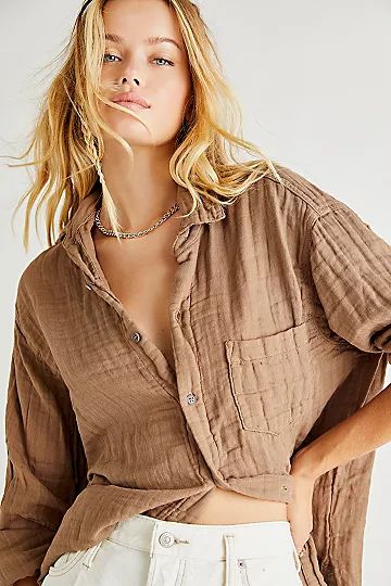 CP Shades CP Shades Marella Double Cloth Buttondown Shirt | Free People (Global - UK&FR Excluded)