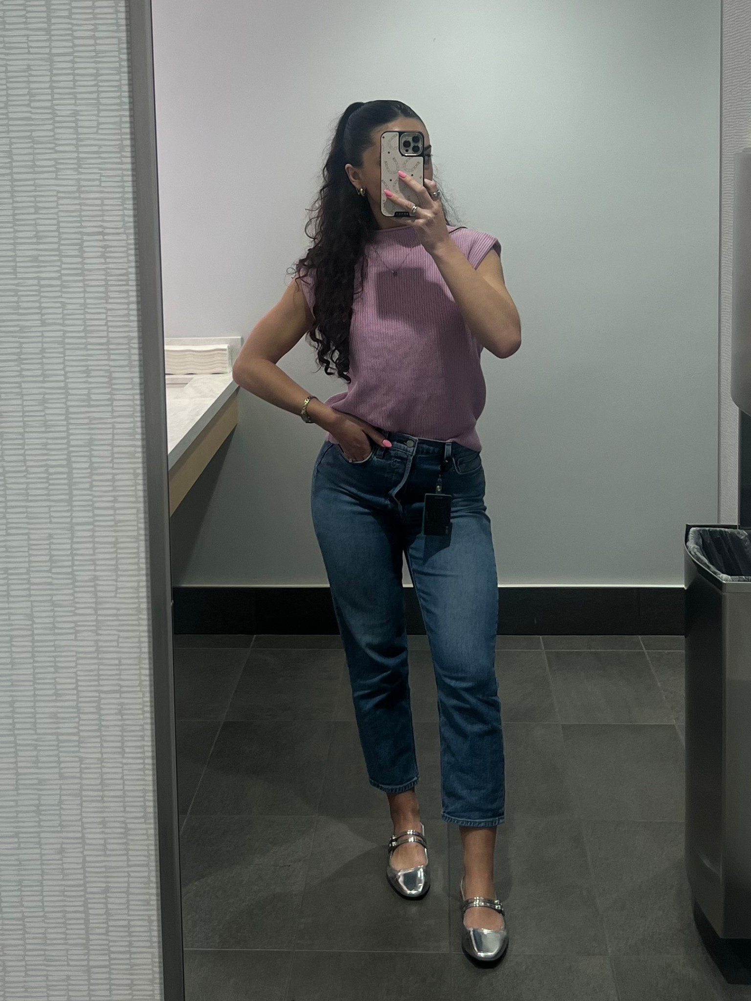 Work Ootd for the office! Falling back in love w these aritzia jeans after not wearing them for a while lol. top is one of my fav Amazon finds, wearing a small!
Spring work outfit, office ootd, workwear inspo, business casual 

#LTKFindsUnder100 #LTKWorkwear #LTKFindsUnder50