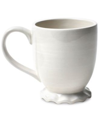 Coton Colors by Laura Johnson Signature Ruffle White Mug - White | Macy's
