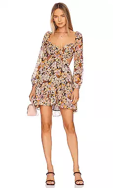 Floral Ruffle Cutout Maxi Dress – Isabella the label