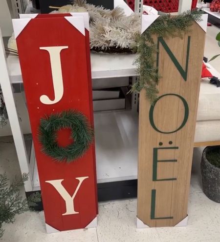 Adore there target studio McGee holiday Christmas signs Noel and joy so fun 

#christmassign #targetchristmas #threshold #noelsign #joysign 

#LTKHoliday #LTKhome #LTKSeasonal