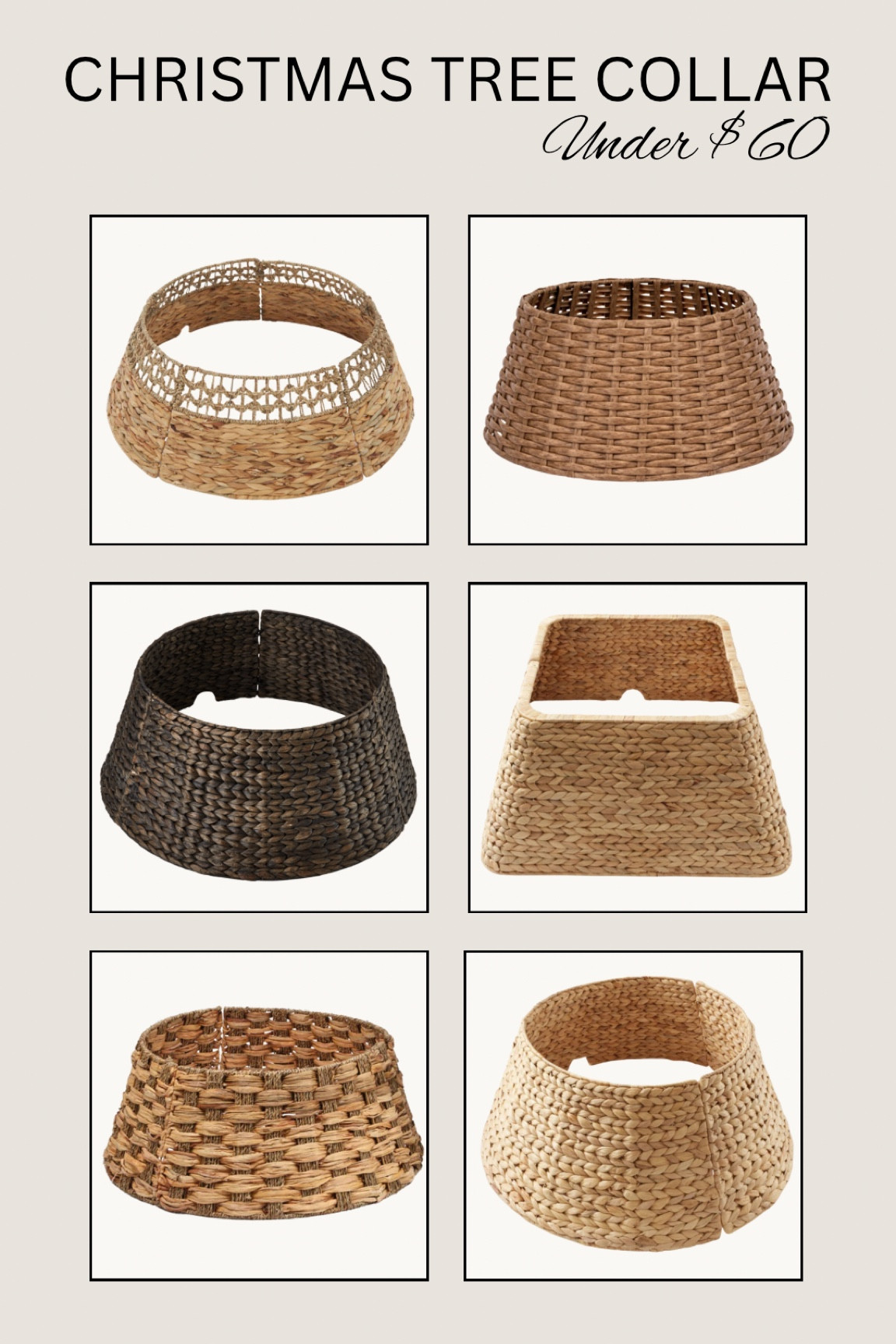 Shop these gorgeous neutral Christmas tree collars for under $60!

#christmastree #christmas #treecollar #christmastreecollar #holidaydecor #treedecor #holidaytree #holidaycollar #ltkhome #ltkseasonal 

#LTKHoliday #LTKSeasonal #LTKHome