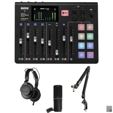 Rode RODECaster Pro with Rode PSA1+ Microphone Boomarm Zoom ZDM-1 Podcast Mic Pack and StreamEye Pol | Walmart (US)