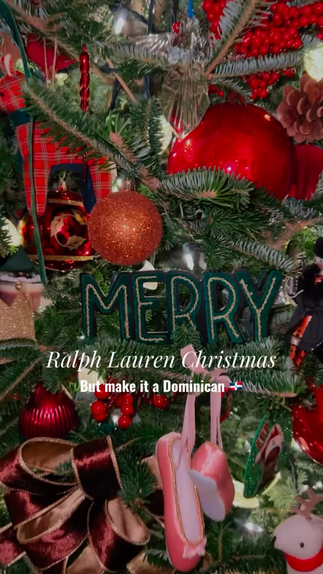 Ralph Lauren Christmas. But Dominican 🇩🇴

Because minimal was never invited.

When my Dominican princess, long-term client. IYKYK. said she wanted a Ralph Lauren–inspired Christmas on a REAL tree, but packed to the gills like a proper Dominican tree, we said say no more. We got you.

Classic. Cozy. Full. No bare branches allowed.

I’m obsessed with how it turned out.

I linked what I could in my LTK. The rest is family heirlooms and a little magic from @homegoods and @homesense_us 

What do we think.

Te gusta? 🎄✨

#LTKSeasonal #LTKHoliday #LTKHome