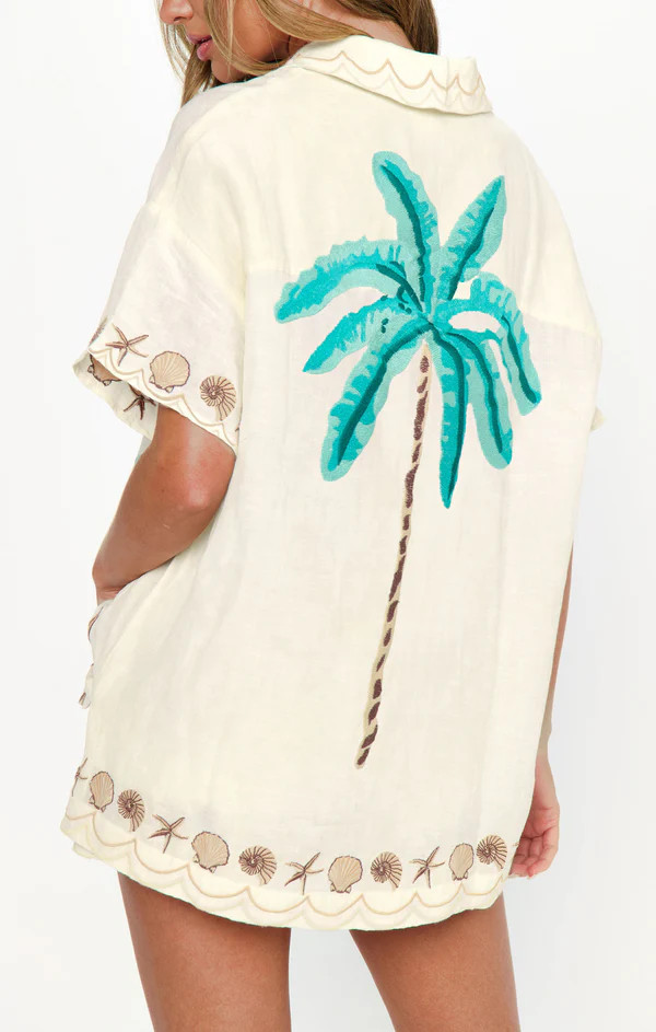 Parker Button Down ~ Beachfront Embroidery | Show Me Your Mumu