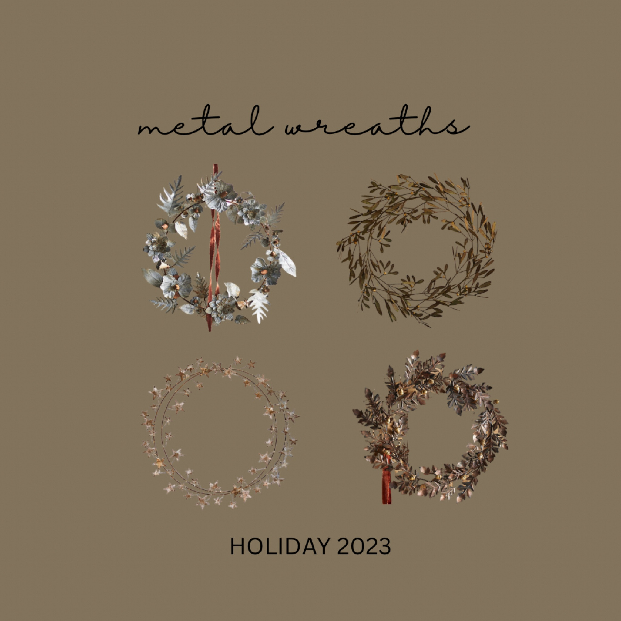 Metal wreaths from Terrain. 🍂 

Beautiful as a holiday wreath or anytime.  

#Homedecor 
#Frontdoor 
#Holidaydecor
#shopterrain 
#holidaywreath 

#LTKHoliday #LTKSeasonal #LTKhome