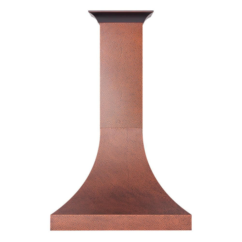 ZLINE KITCHEN & BATH 30 inch Ducted 500-CFM Hand hammered copper Wall-Mounted Range Hood Stainless Steel one_size | 8632H-30 | Lowe's