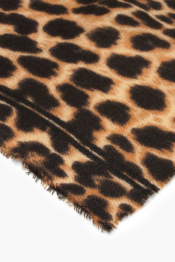 Leopard Oversized Blanket Scarf | Boohoo.com (US & CA)