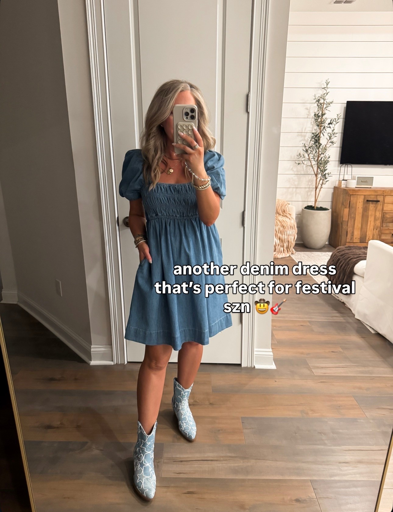 Walmart fashion Walmart finds denim dress with pockets festival outfit, country concert outfit size small

#LTKPetite #LTKOver40