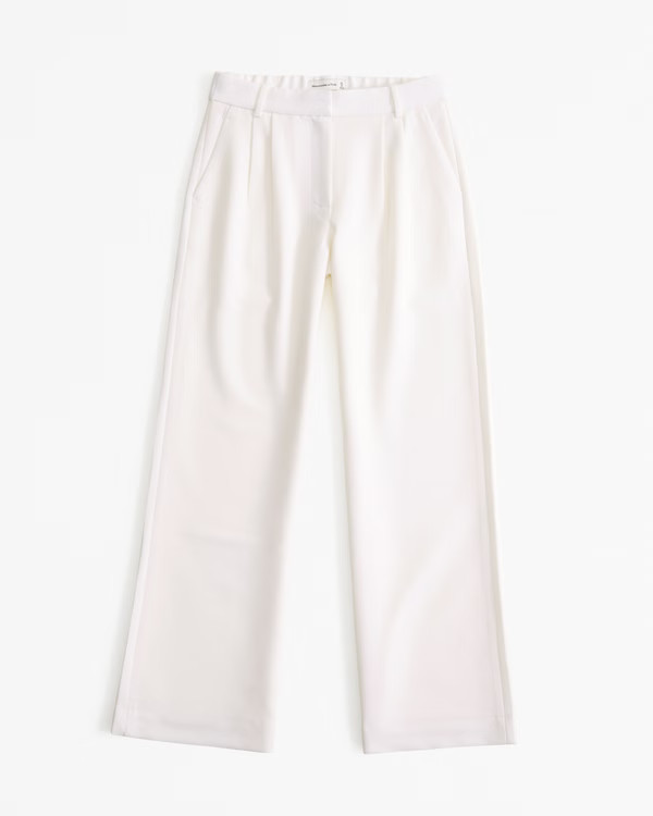 A&F Sloane Low Rise Tailored Wide Leg Pant | Abercrombie & Fitch (US)