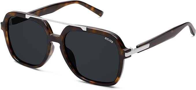 SOJOS Big Trendy Polarized Aviator Sunglasses for Women Men, 80s 90s Retro Square Aviators Sun Gl... | Amazon (US)