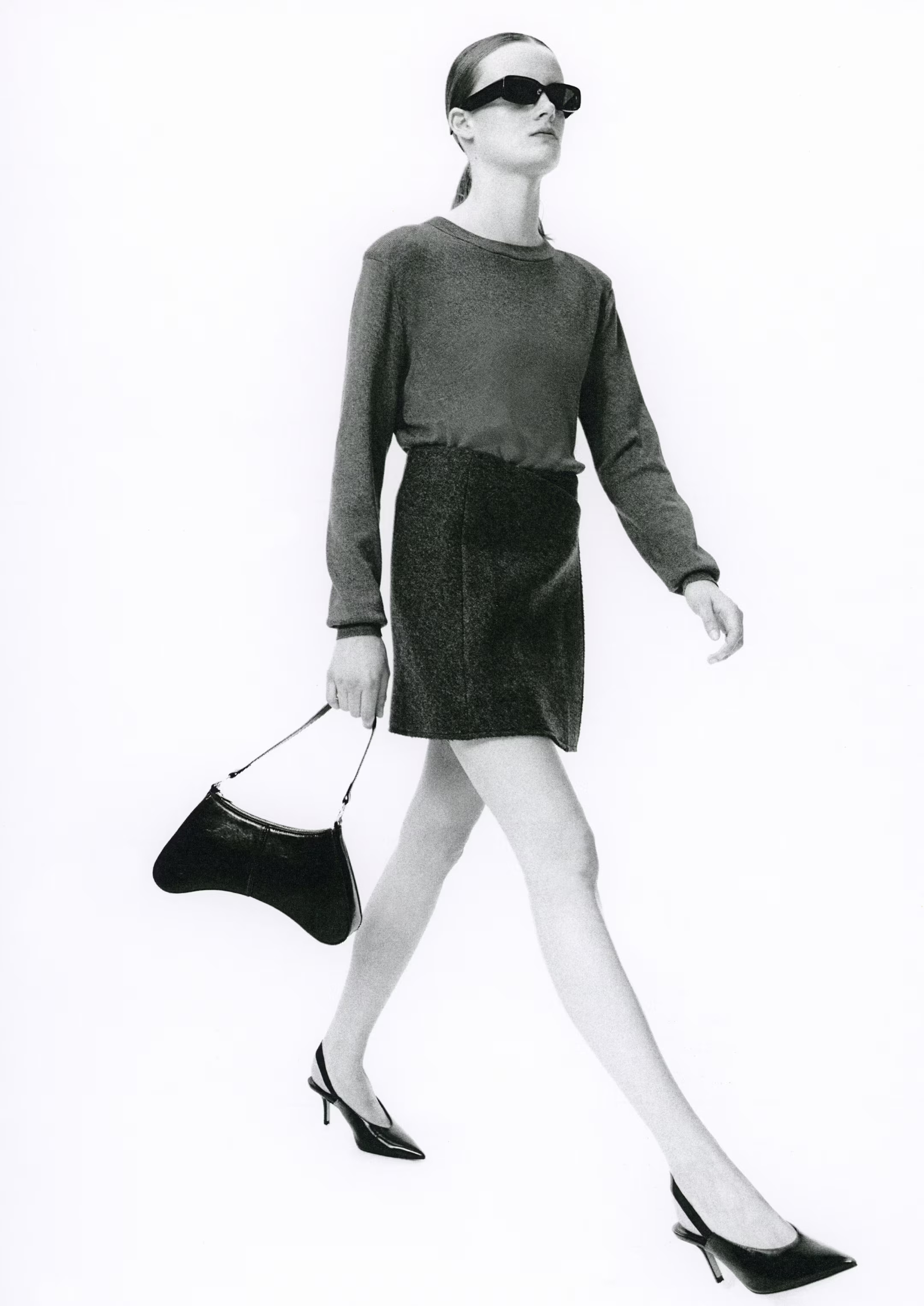 Jersey con hombreras - Gris oscuro - MUJER | H&M ES | H&M (FR, IT, ES, PT, BE)