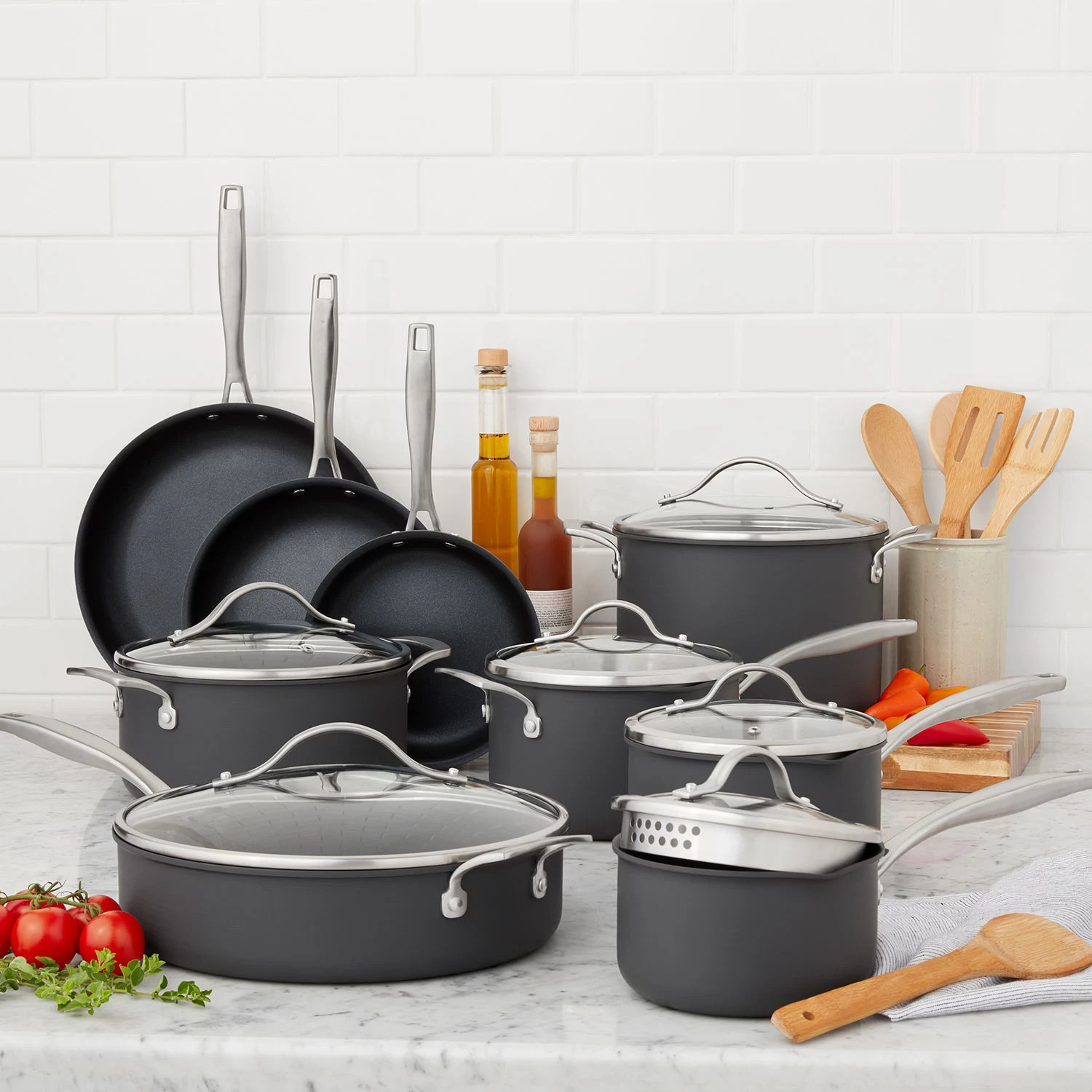 Member's Mark 15-Piece Hard Anodized Aluminum Cookware Set | Sam's Club