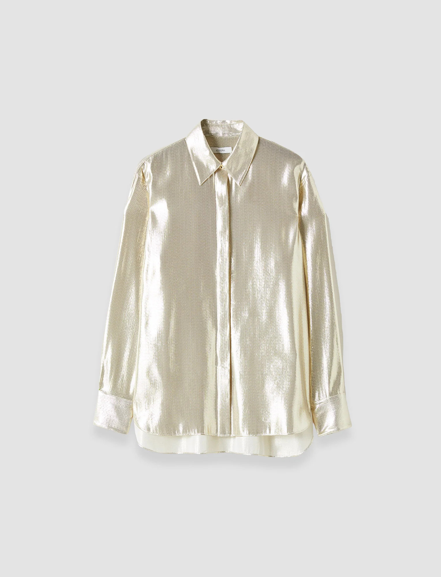 Capri Lam\u00e9 Silk Blouse | Joseph