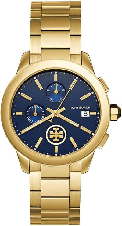 Tory Burch TBW1251 Collins Chronograph Blue Dial Ladies Watch | Amazon (US)