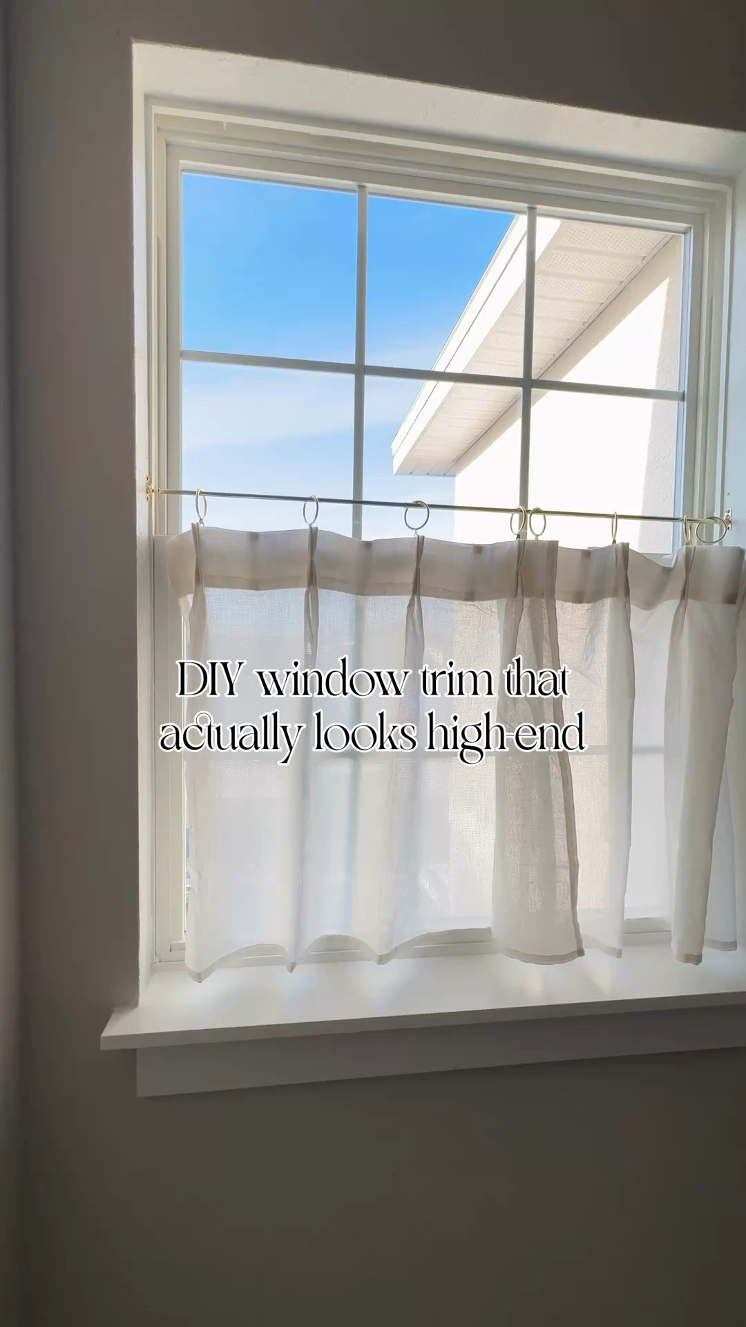 Part 1 of my laundry room refresh ✨

I added a simple sill + apron to elevate the window, then softened the space with French half curtains. Such a small change, but it already feels so much more finished!

Next up: adding lattice + hooks to make drying and hanging easier 👏🏼

Materials used:
• 1x4 (apron)
• 1x6 (sill)
• Caulk
• Brad nailer + nails
• Wood filler
• Sander
• Miter saw (or any saw you’re comfortable with)
• Jig saw

Painted everything in SW Pure White (semi-gloss) 🤍


#lowesfinds #laundryroomdesign #diyhome #homerefresh #laundryroommakeover

#LTKHome