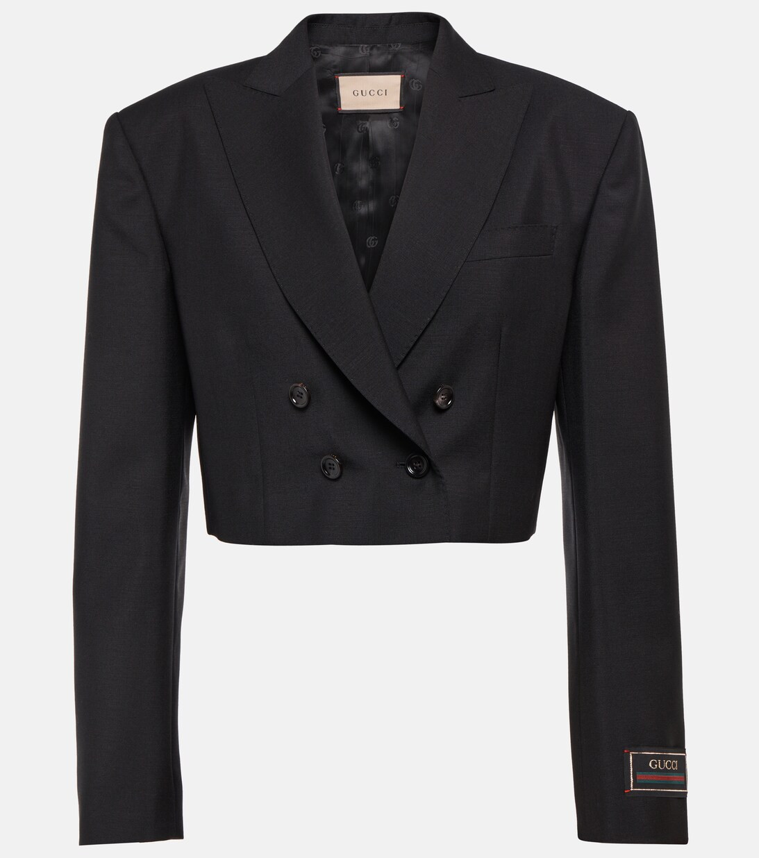 Cropped mohair and wool jacket | Mytheresa (INTL)