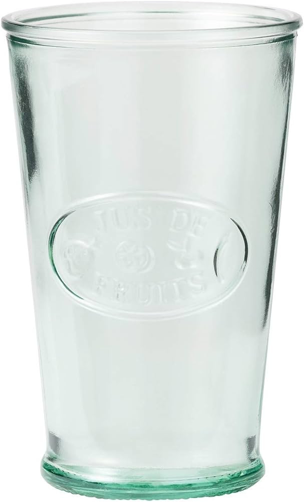 Amici Home Jus de Fruits Glass | 11 Oz | Italian Made, Clear Recycled Glass with Green Tint | Cut... | Amazon (US)