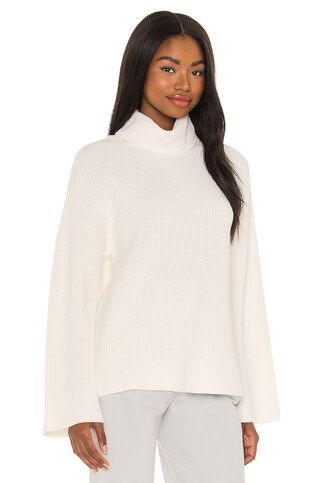 525 Wide Sleeve Turtleneck Tunic in Chalk from Revolve.com | Revolve Clothing (Global)