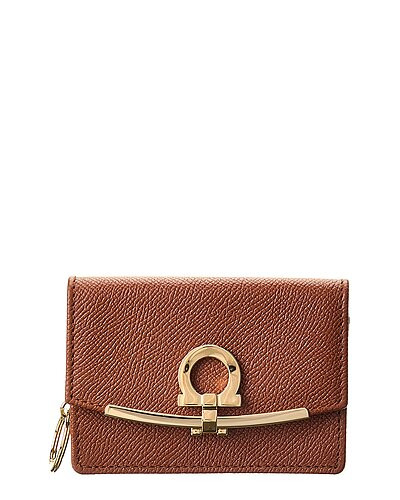 Gancini Leather Card Case | Gilt & Gilt City