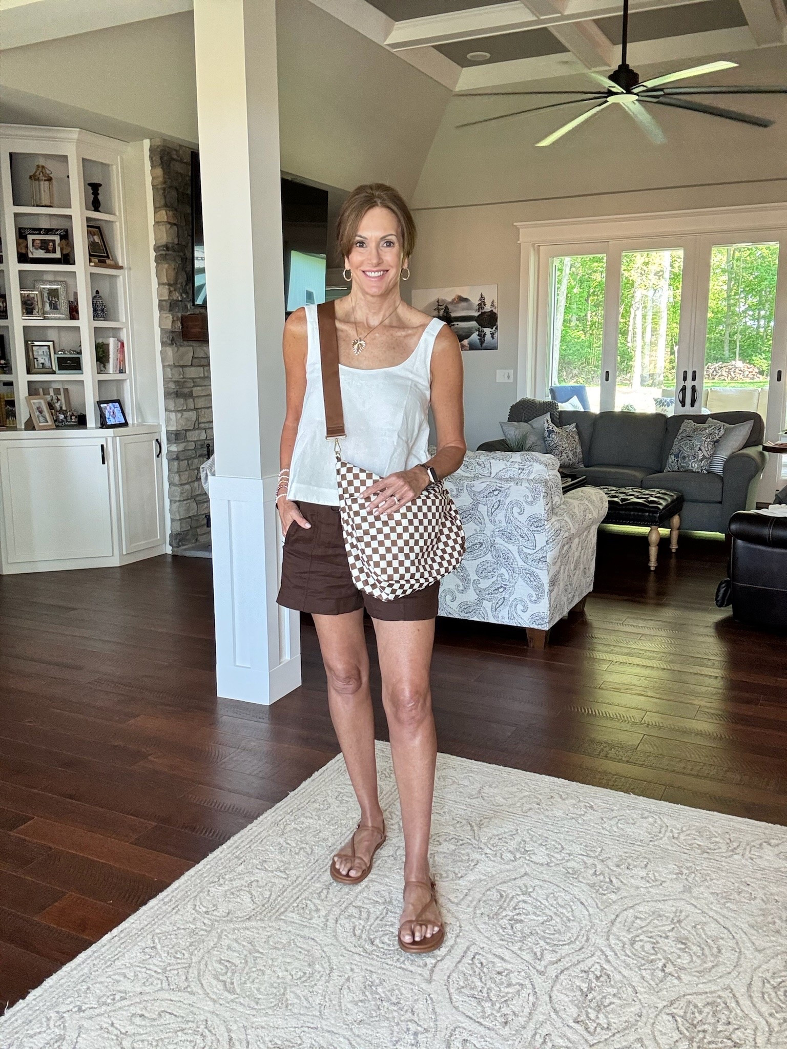 Washable bag - large comes in several colors and a mini version

Linen tank - medium 
Linen shorts - small 

Vacation style, ageless style, over 60 fashion, linen, trending, summer style, casual outfit

#LTKSeasonal #LTKootd #LTKOver40