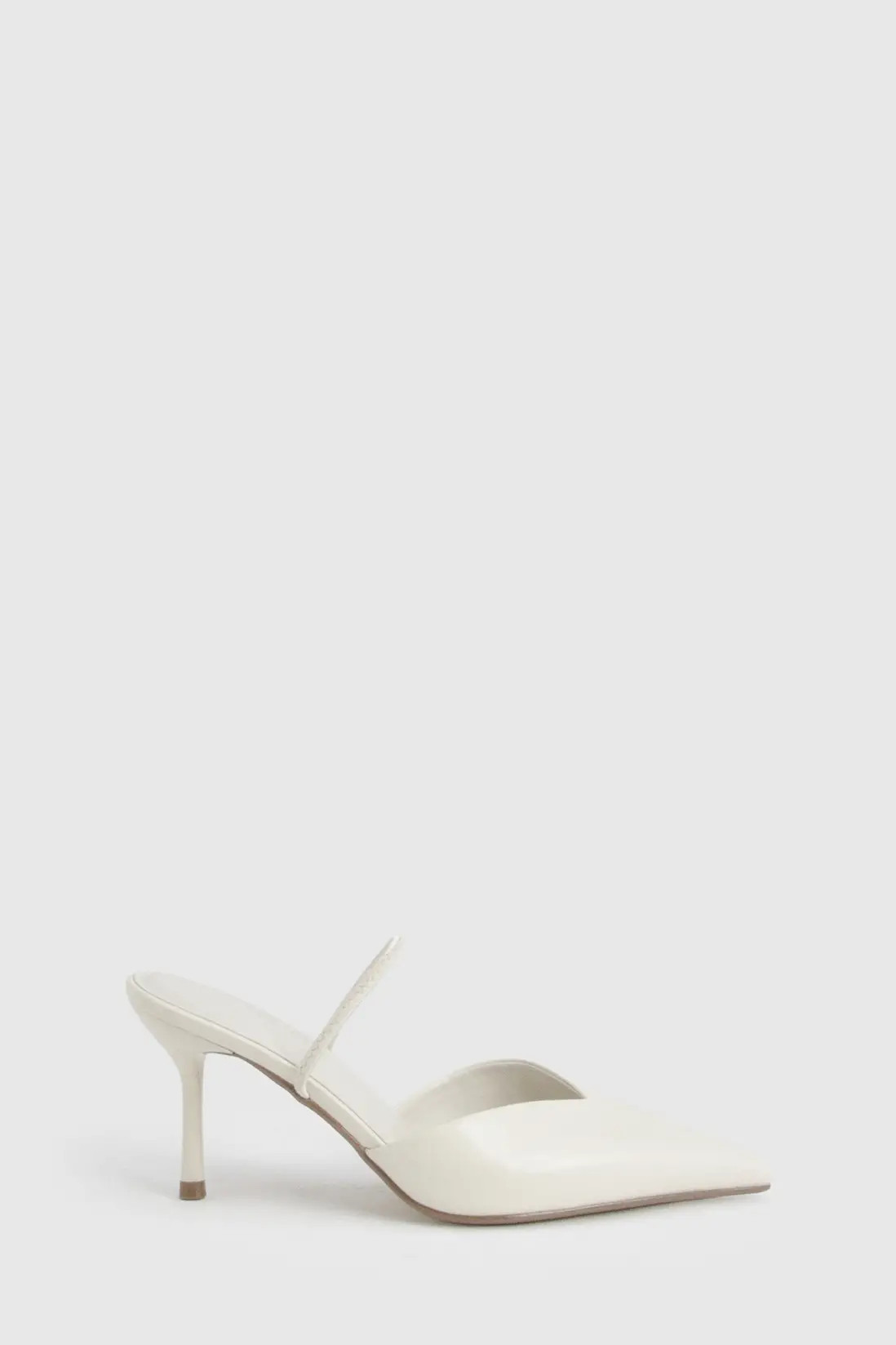 Cream Wide Fit Slingback Court Shoes | Boohoo | Boohoo.com (UK & IE)