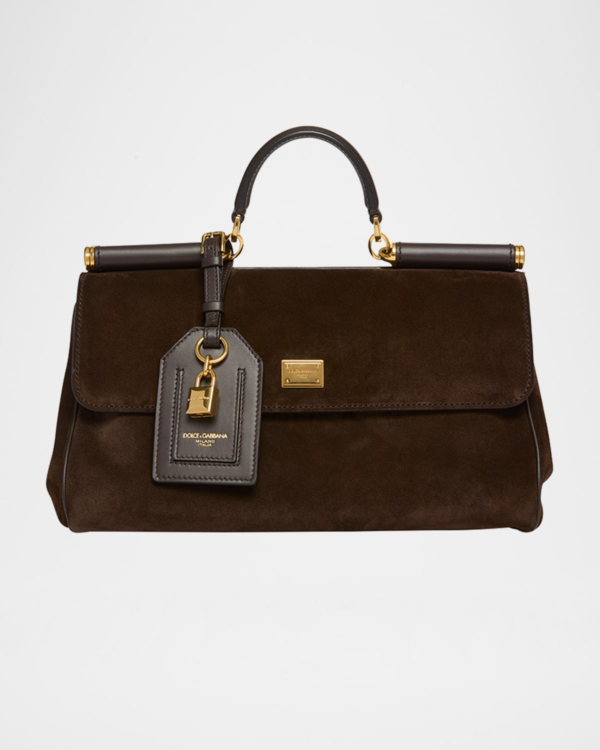 My Sicily Suede and Leather Top-Handle Bag | Neiman Marcus