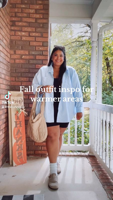 If it’s still hot where you live this fall outfit is for you! I love dressing in layers especially during this time of year where it’s cool in the morning but hot in the afternoon! 

#LTKplussize #LTKmidsize #LTKsalealert