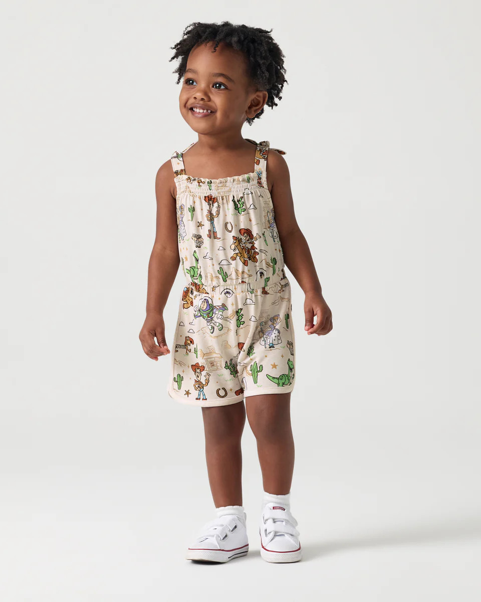 Disney & Pixar Woody's Wild West Smocked Romper | Little Sleepies