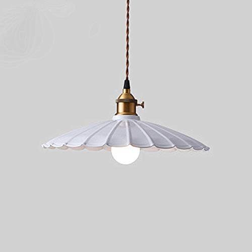 LAKIQ Colorful Indoor Single Pendant Light Lovely Scalloped Shade Mini Hanging Ceiling Lighting Meta | Amazon (US)