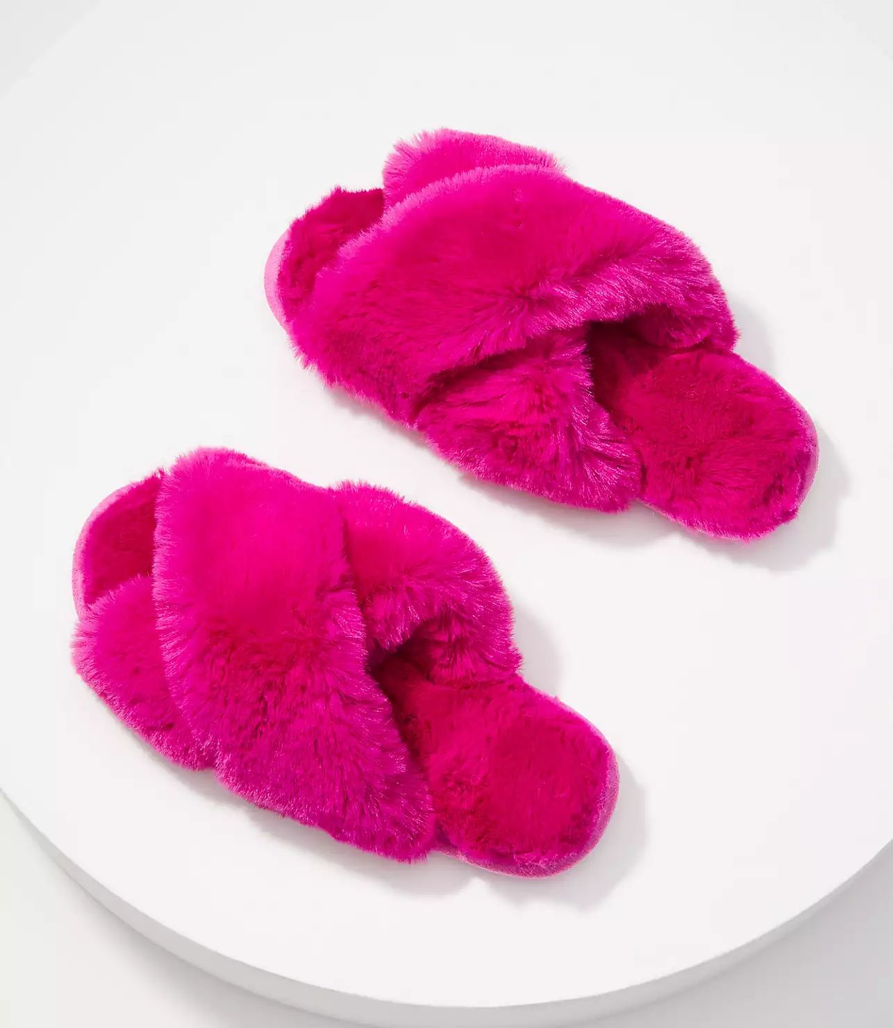 Faux Fur Slide Slippers | LOFT | LOFT